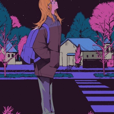 唯美风格女生漫画头像  请不要把问题当成问题，这样你才能活的快乐哦！