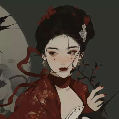 古风头像  唐崎夜雨