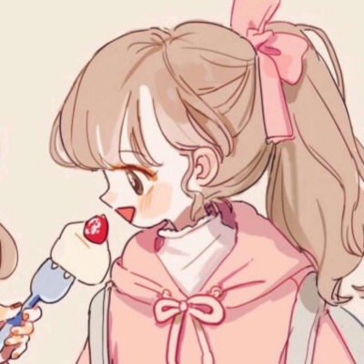 念七 动漫女生可爱闺蜜头像