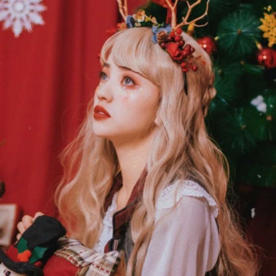 圣诞节女头 闺蜜头像 圣诞老人要来啦快许愿叭