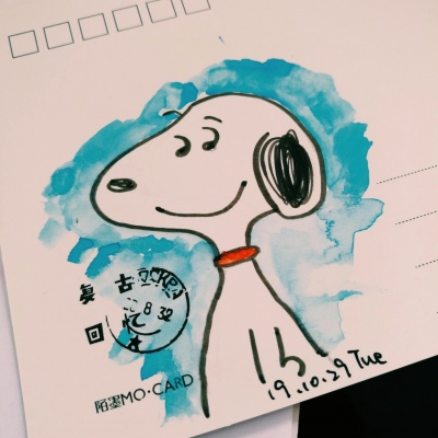 千鹤/手绘明信片/不妨不妨 來日方長