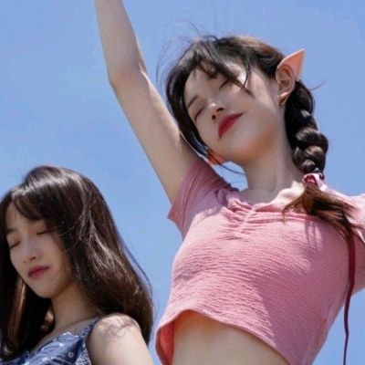 苏瓷:唯美闺蜜女头（姐妹 唯美 一对两张 少女 闺蜜）