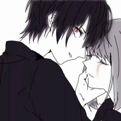 漫画情侣头像 偷偷许愿：我希望我是他最后动心的人.
