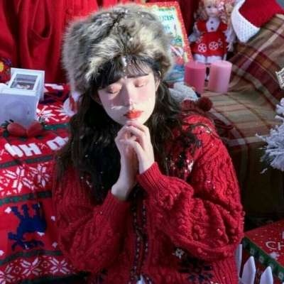 九岚/圣诞节必备真人头像 可爱喜气.