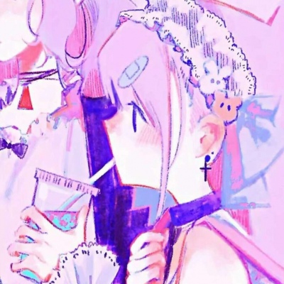 粉色漫画头像  颜值爆表啊啊啊啊✨