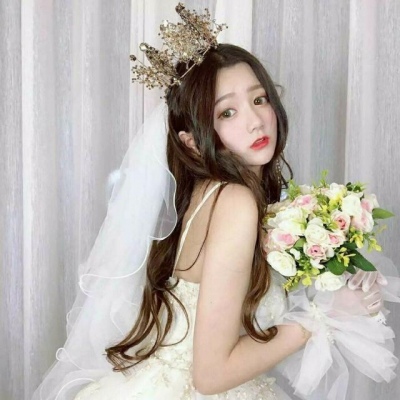 宿醉?女生婚纱头像｜一场名叫爱情的龙卷风把我吹送到你身边