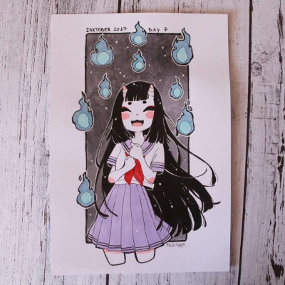 莫小昕。手绘图