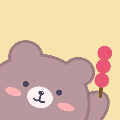 可爱卡通手绘小动物团头