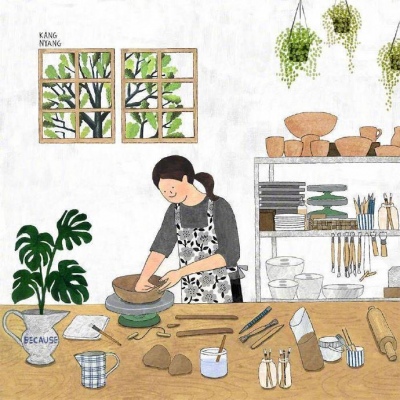 念七 动漫女生精致优雅