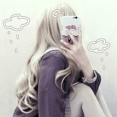 ［手机挡脸］女生头像