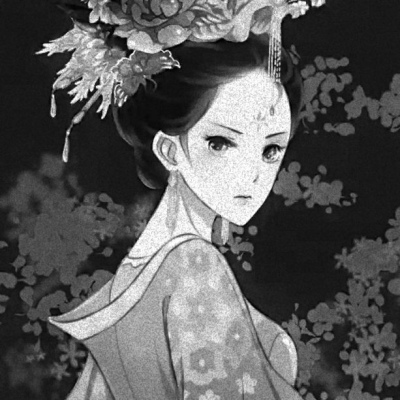 念七 古风女生精致黑白头像