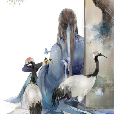 唐崎夜雨／二次元古风男头