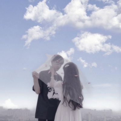 念七 一对两张情侣真人头像