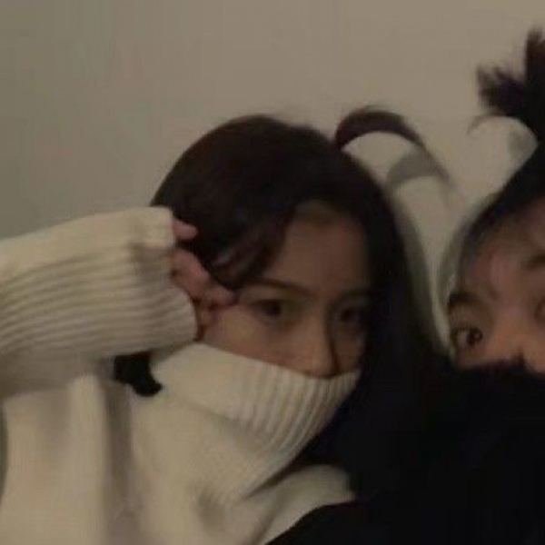 真人超可爱温馨情侣头像