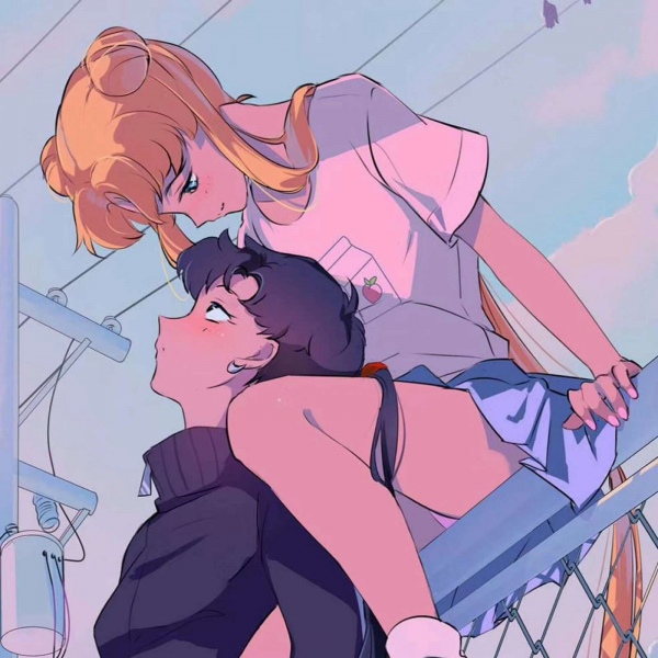 动漫情侣头像/于我，你不是爱情是命。