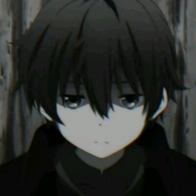 林冉辞 暗黑 超酷 黑白系列动漫男生头像/ 你的情敌早就敷完面膜去睡觉了.