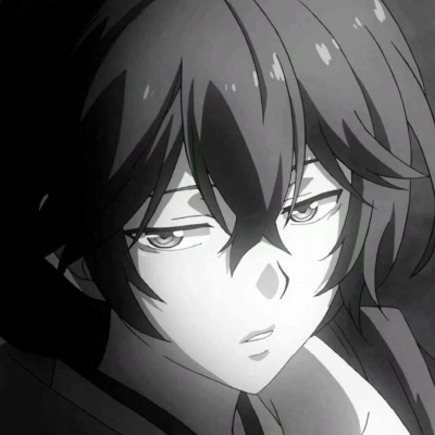 #黑白动漫男头＂大概有了别人陪伴你,我悄悄退场也没关系″