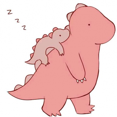 五颜六色的恐龙   母子头/父子头/情头。