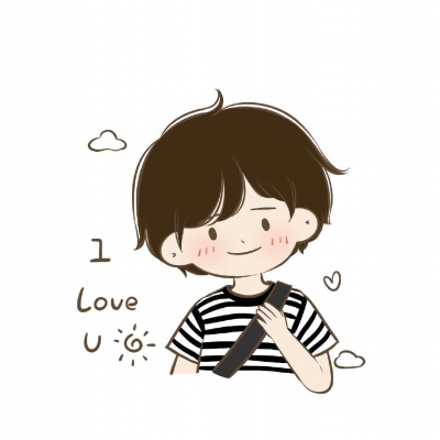 可爱简笔画卡通情侣头像 卡哇伊～～一多哇～～