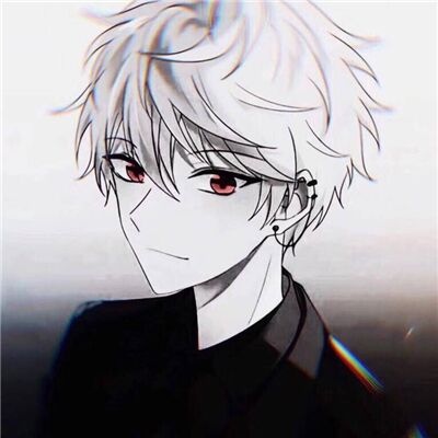 黑白的男生头像