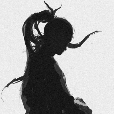 水墨风情侣头像  “晓看天色暮看云，行也思君，坐也思君。”