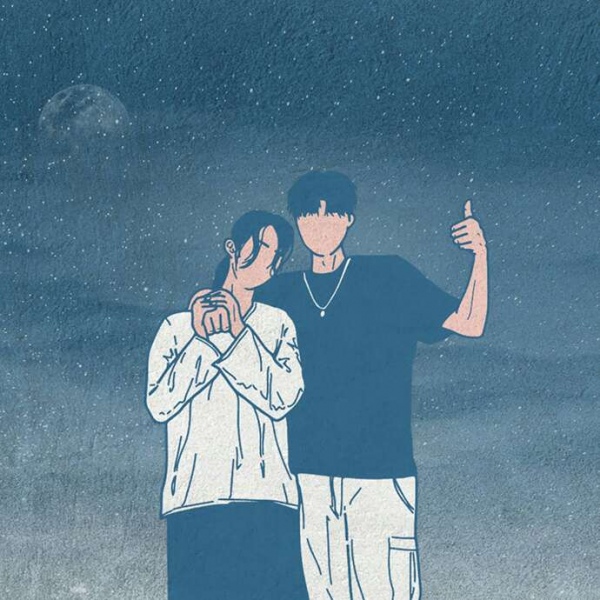 苏瓷:动漫情头（一对一张  唯美 意境 蓝色系）