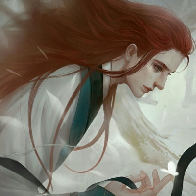 唐崎夜雨／手绘插画古风男头