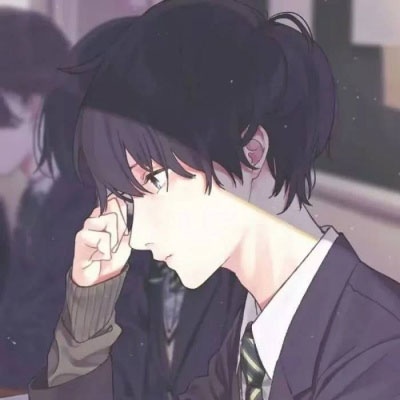 江孑/手绘男头 温柔的晚风一定能吹散许多不愉快吧