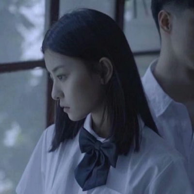 唯美意境jk学校情侣蓝灰色情侣头像