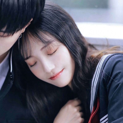 蓝色系情侣头像