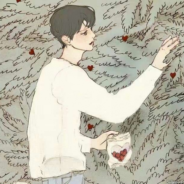 沈倦/烟：我一生从南到北 只有你让我想东想西 画师 salgoo