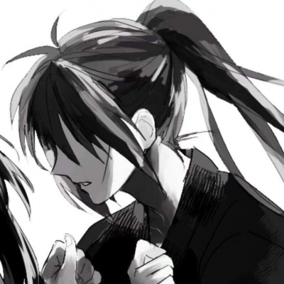 黑白动漫情侣头像 ❤️