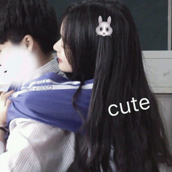 情侣对象真人一对两张非主流时尚情侣头像/奶酪