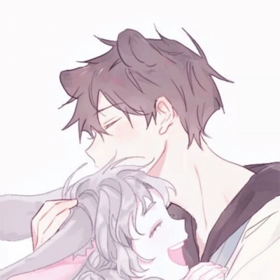 动漫情侣头像  我在等风，也在等你