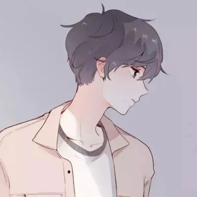 动漫男头；我走过你曾走过得街头，徘徊在你徘徊过的路口。