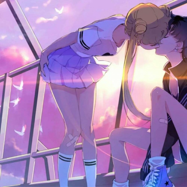 动漫情侣头像（在另一个时空能再次遇见你叫缘分！？）