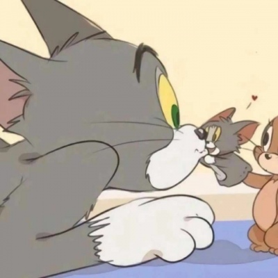 念七 猫和老鼠动漫可爱情侣头像