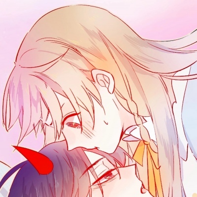 一对两张可爱超甜漫画情头