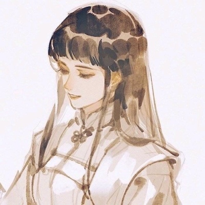 念七 动漫古风情侣手绘头像