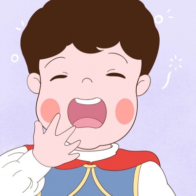 迪士尼公主王子打哈欠情侣头像