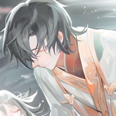 江孑 一对两张唯美手绘古风二次元情头