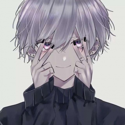 唐崎夜雨  二次元简约情侣头像 一对两张