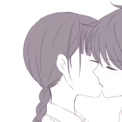 （动漫头像：亲亲）我也想与喜欢的人谈一场甜甜的恋爱