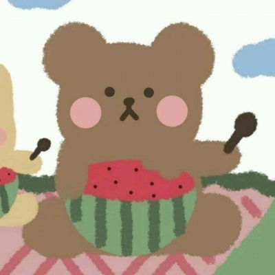 卡通情头/可爱少女卡通小熊粉红女孩太抱歉又双叒叕断更了