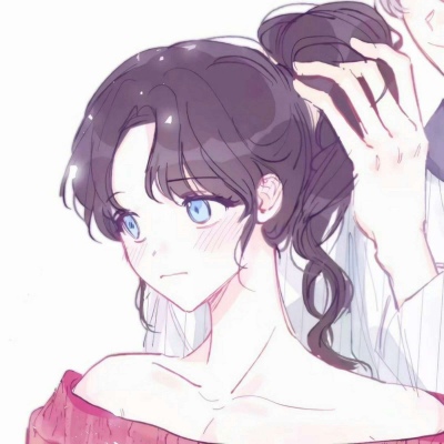 手绘动漫情侣头像