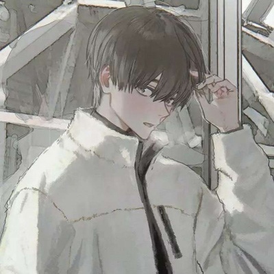 江孑 帅气超酷手绘二次元男生头像