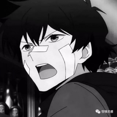 黑白动漫男头☻