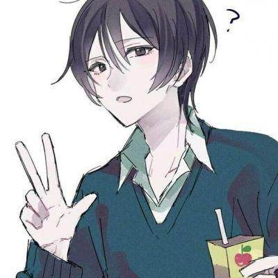 苏旬/小清新可爱手绘男生头像