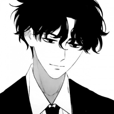 黑白帅气动漫头像