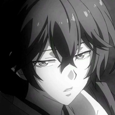 黑白动漫男头/愿你今后所有的期望都不落空